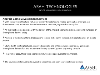 Android Game Development Service ny