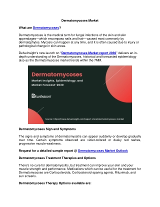 Dermatomycoses Market