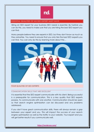 Essential Qualities of an SEO Expert Must Have