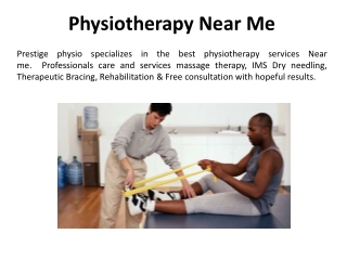 Physiotherapy Near Me