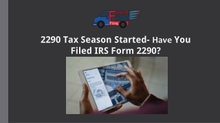 HVUT 2290 | Heavy Vehicle Use Tax | IRS 2290 Appointment