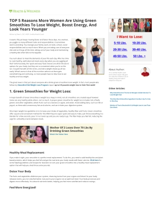 Weight Loss For Women