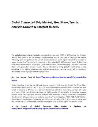 Global Connected Ship Market