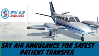 Get Hi-Tech Air Ambulance Service in Imphal