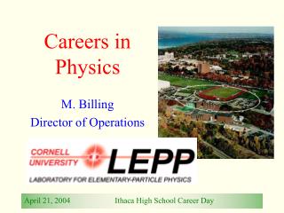 Careers in Physics