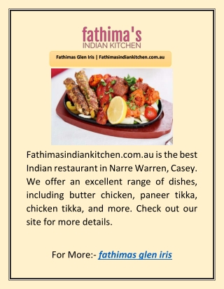 Fathimas Glen Iris | Fathimasindiankitchen.com.au