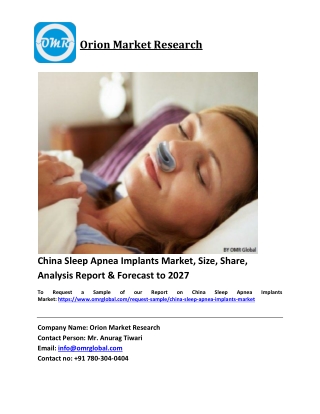China Sleep Apnea Implants Market Doc File
