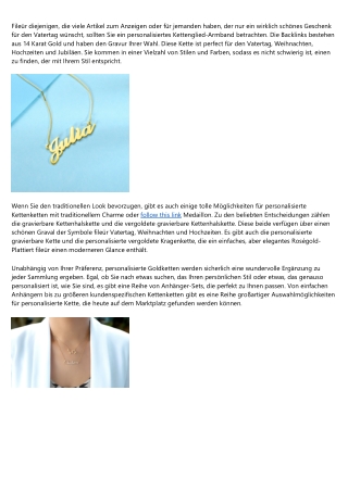 personalisierte kette: Eine einfache Definition