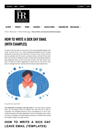 How to write a sick day email (With Examples)