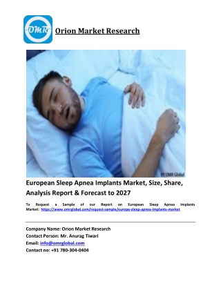 European Sleep Apnea Implants Market Trends, Size, Competitive Analysis and Fore