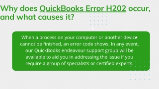 Quickbooks error code h202