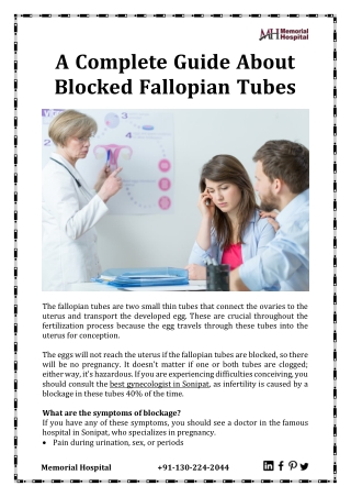 A Complete Guide About Blocked Fallopian Tubes