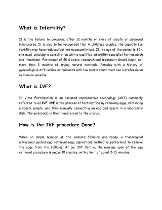 What are the Top IVF Treatment centers with Affordable cost in bangalore 2021 _