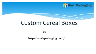 Cereal Boxes Wholesale