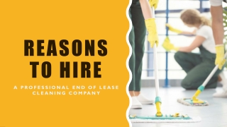 Why Do You Need to Hire Professionals of End of Lease Cleaning?