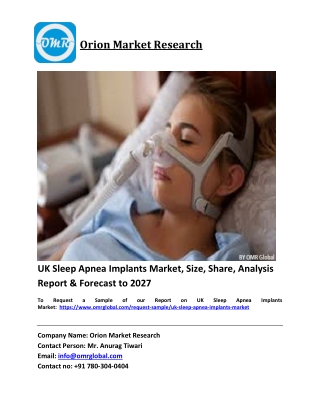UK Sleep Apnea Implants Market Trends, Size, Competitive Analysis and Forecast 2