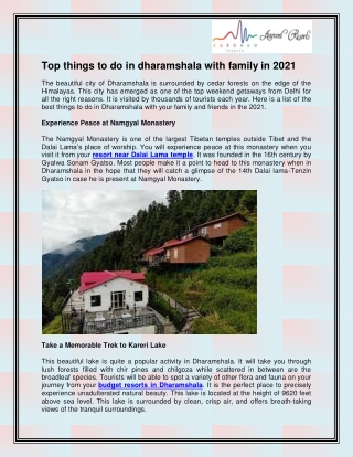 Budget resorts in dharamshala