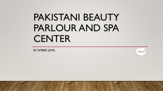 Pakistani beauty parlour and spa center