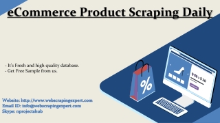 eCommerce Product Scraping Daily