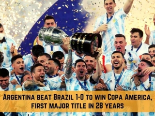 Argentina beat Brazil 1-0 to win Copa America, first major title in 28 years