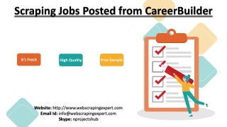 Scraping Jobs Posted from CareerBuilder