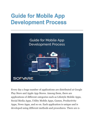 Guide for Mobile App Development Process