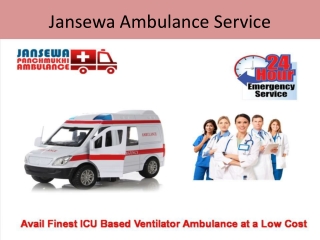 Rapid Road Ambulance Service in Pitampura Delhi by Jansewa Panchmukhi Ambulance