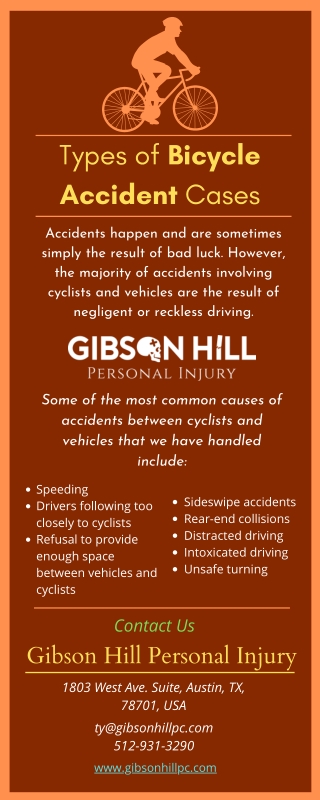 Types of Bicycle Accident Cases