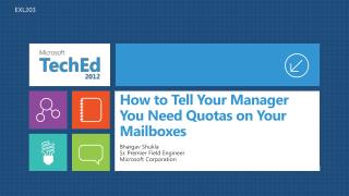 How to Tell Your Manager You Need Quotas on Your Mailboxes