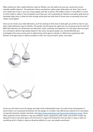 What Will birthstone rings for mom Be Like in 100 Years?