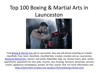 Top 100 Boxing & Martial Arts in Launceston