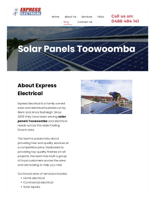 Solar Panels Toowoomba