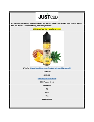 CBD Stores Near Me  justcbdstore.com