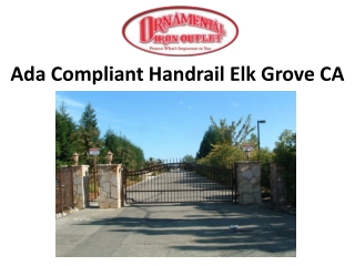 Ada Compliant Handrail Elk Grove CA
