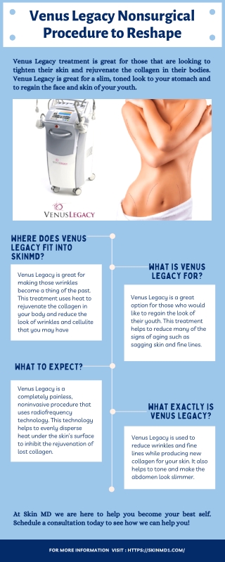 Painless Venus Legacy Treatment at Skin MD