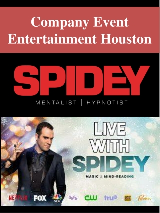 Company Event Entertainment Houston