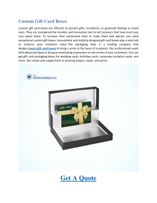 Custom Gift Card Boxes-Custom Business cards