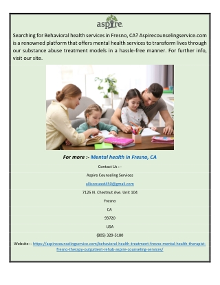 Alcohol Addiction Treatment Bakersfield CA Aspirecounselingservice
