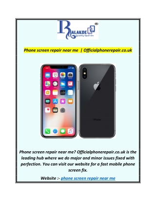 Phone screen repair near me   Officialphonerepair.co.uk