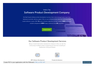 India’s Top Software Product Development Company