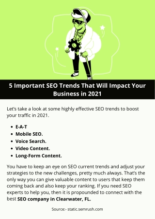 5 Important SEO Trends That Will Impact Your Business in 2021