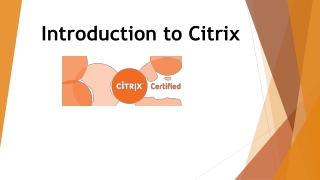 Introduction to Citrix (1)