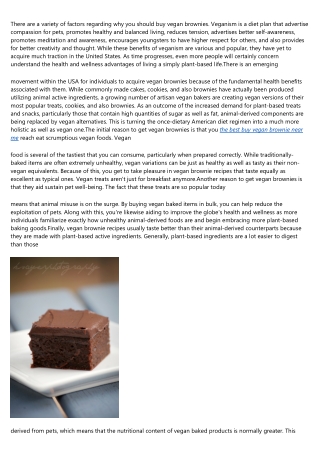 10 No-Fuss Ways to Figuring Out Your buy vegan brownie review