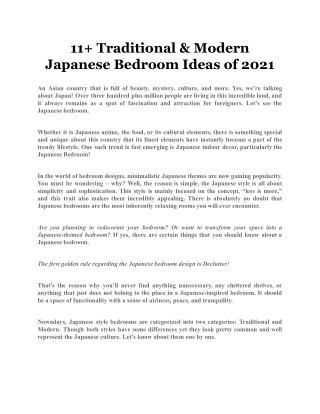 11  Traditional & Modern Japanese Bedroom Ideas of 2021