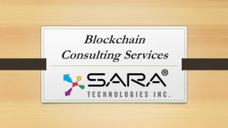 Blockchain Consulting Services