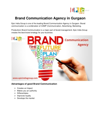 Brand Communication Agency in Gurgaon