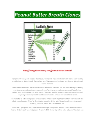 Peanut Butter Breath Clone