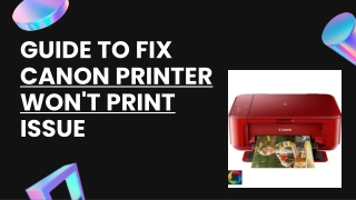 Step To Fix Canon Printer Won’t Print