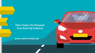 Uber Clone: On Demand Taxi Start Up Solution