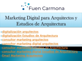 digitalización Estudios de Arquitectura